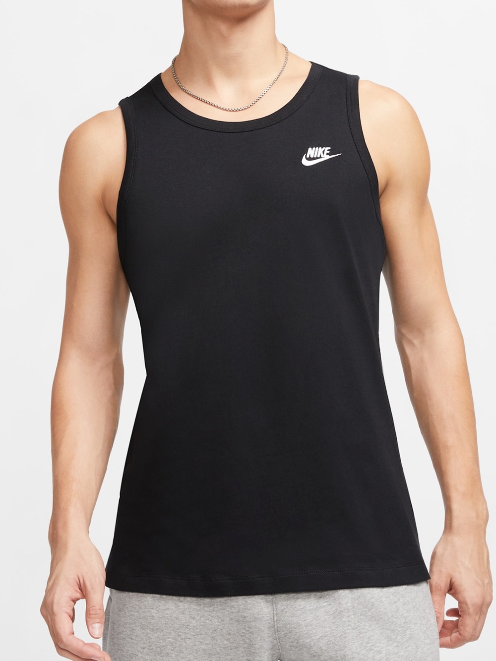 Nike Men’s Black Tank Top with White Swoosh-NWT size medium